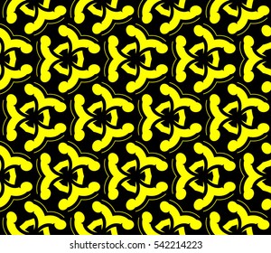 Modern stylish texture. Repeating abstract background with chaotic strokes. Trendy hipster print.Vector seamless pattern.