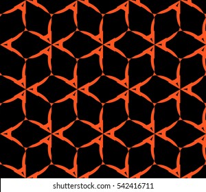 Modern stylish texture. Repeating abstract background with chaotic strokes. Trendy hipster print.Vector seamless pattern.