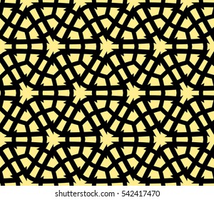 Modern stylish texture. Repeating abstract background with chaotic strokes. Trendy hipster print.Vector seamless pattern.