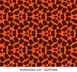 Modern stylish texture. Repeating abstract background with chaotic strokes. Trendy hipster print.Vector seamless pattern.