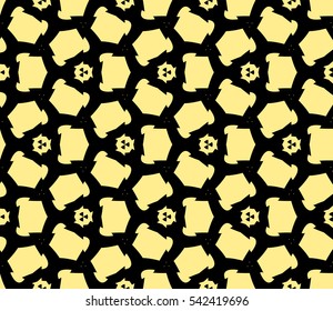 Modern stylish texture. Repeating abstract background with chaotic strokes. Trendy hipster print.Vector seamless pattern.