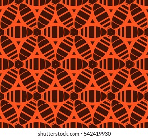 Modern stylish texture. Repeating abstract background with chaotic strokes. Trendy hipster print.Vector seamless pattern.