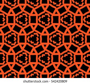Modern stylish texture. Repeating abstract background with chaotic strokes. Trendy hipster print.Vector seamless pattern.