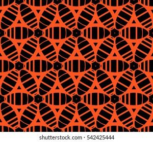 Modern stylish texture. Repeating abstract background with chaotic strokes. Trendy hipster print.Vector seamless pattern.