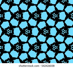 Modern stylish texture. Repeating abstract background with chaotic strokes. Trendy hipster print.Vector seamless pattern.