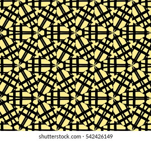 Modern stylish texture. Repeating abstract background with chaotic strokes. Trendy hipster print.Vector seamless pattern.