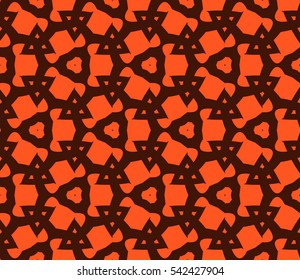 Modern stylish texture. Repeating abstract background with chaotic strokes. Trendy hipster print.Vector seamless pattern.