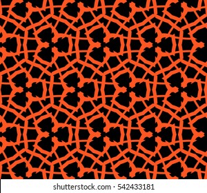Modern stylish texture. Repeating abstract background with chaotic strokes. Trendy hipster print.Vector seamless pattern.