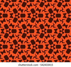 Modern stylish texture. Repeating abstract background with chaotic strokes. Trendy hipster print.Vector seamless pattern.