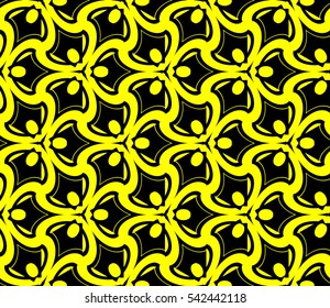 Modern stylish texture. Repeating abstract background with chaotic strokes. Trendy hipster print.Vector seamless pattern.