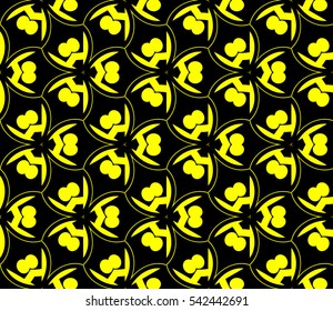 Modern stylish texture. Repeating abstract background with chaotic strokes. Trendy hipster print.Vector seamless pattern.