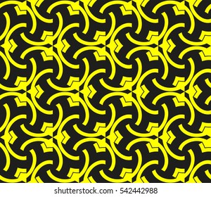 Modern stylish texture. Repeating abstract background with chaotic strokes. Trendy hipster print.Vector seamless pattern.