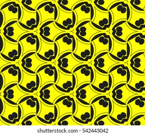 Modern stylish texture. Repeating abstract background with chaotic strokes. Trendy hipster print.Vector seamless pattern.