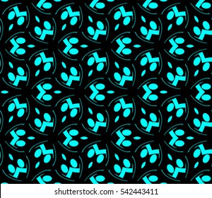 Modern stylish texture. Repeating abstract background with chaotic strokes. Trendy hipster print.Vector seamless pattern.