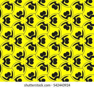 Modern stylish texture. Repeating abstract background with chaotic strokes. Trendy hipster print.Vector seamless pattern.