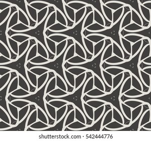 Modern stylish texture. Repeating abstract background with chaotic strokes. Trendy hipster print.Vector seamless pattern.