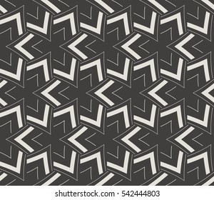 Modern stylish texture. Repeating abstract background with chaotic strokes. Trendy hipster print.Vector seamless pattern.