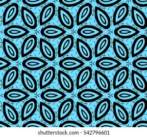 Modern stylish texture. Repeating abstract background with chaotic strokes. Trendy hipster print.Vector seamless pattern.