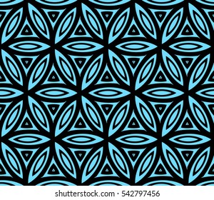 Modern stylish texture. Repeating abstract background with chaotic strokes. Trendy hipster print.Vector seamless pattern.