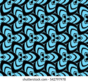 Modern stylish texture. Repeating abstract background with chaotic strokes. Trendy hipster print.Vector seamless pattern.