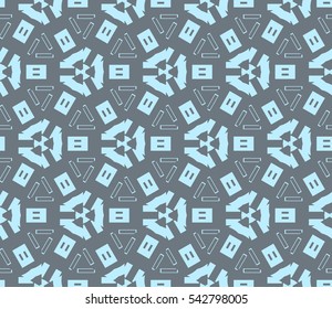 Modern stylish texture. Repeating abstract background with chaotic strokes. Trendy hipster print.Vector seamless pattern.
