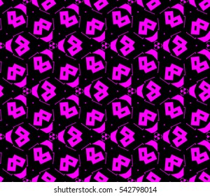 Modern stylish texture. Repeating abstract background with chaotic strokes. Trendy hipster print.Vector seamless pattern.