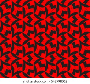 Modern stylish texture. Repeating abstract background with chaotic strokes. Trendy hipster print.Vector seamless pattern.