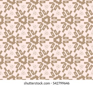 Modern stylish texture. Repeating abstract background with chaotic strokes. Trendy hipster print.Vector seamless pattern.