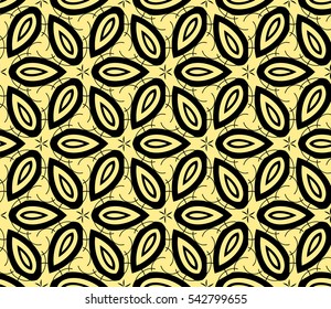 Modern stylish texture. Repeating abstract background with chaotic strokes. Trendy hipster print.Vector seamless pattern.