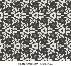 Modern stylish texture. Repeating abstract background with chaotic strokes. Trendy hipster print.Vector seamless pattern.