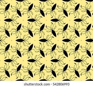 Modern stylish texture. Repeating abstract background with chaotic strokes. Trendy hipster print.Vector seamless pattern.