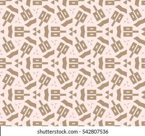 Modern stylish texture. Repeating abstract background with chaotic strokes. Trendy hipster print.Vector seamless pattern.