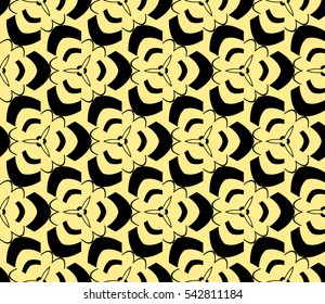 Modern stylish texture. Repeating abstract background with chaotic strokes. Trendy hipster print.Vector seamless pattern.