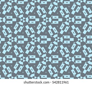 Modern stylish texture. Repeating abstract background with chaotic strokes. Trendy hipster print.Vector seamless pattern.