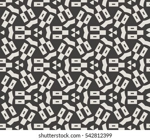 Modern stylish texture. Repeating abstract background with chaotic strokes. Trendy hipster print.Vector seamless pattern.