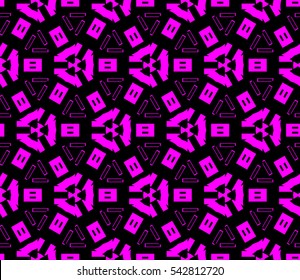 Modern stylish texture. Repeating abstract background with chaotic strokes. Trendy hipster print.Vector seamless pattern.