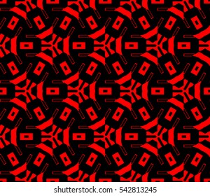 Modern stylish texture. Repeating abstract background with chaotic strokes. Trendy hipster print.Vector seamless pattern.