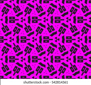 Modern stylish texture. Repeating abstract background with chaotic strokes. Trendy hipster print.Vector seamless pattern.