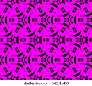 Modern stylish texture. Repeating abstract background with chaotic strokes. Trendy hipster print.Vector seamless pattern.
