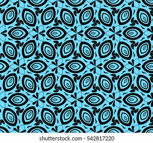 Modern stylish texture. Repeating abstract background with chaotic strokes. Trendy hipster print.Vector seamless pattern.