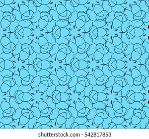Modern stylish texture. Repeating abstract background with chaotic strokes. Trendy hipster print.Vector seamless pattern.