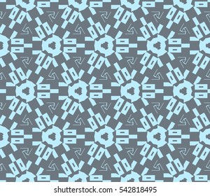 Modern stylish texture. Repeating abstract background with chaotic strokes. Trendy hipster print.Vector seamless pattern.