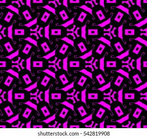 Modern stylish texture. Repeating abstract background with chaotic strokes. Trendy hipster print.Vector seamless pattern.