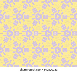 Modern stylish texture. Repeating abstract background with chaotic strokes. Trendy hipster print.Vector seamless pattern.