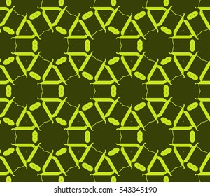 Modern stylish texture. Repeating abstract background with chaotic strokes. Trendy hipster print.Vector seamless pattern.