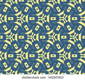 Modern stylish texture. Repeating abstract background with chaotic strokes. Trendy hipster print.Vector seamless pattern.