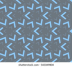 Modern stylish texture. Repeating abstract background with chaotic strokes. Trendy hipster print.Vector seamless pattern.