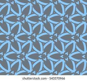 Modern stylish texture. Repeating abstract background with chaotic strokes. Trendy hipster print.Vector seamless pattern.