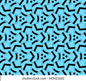Modern stylish texture. Repeating abstract background with chaotic strokes. Trendy hipster print.Vector seamless pattern.