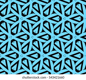 Modern stylish texture. Repeating abstract background with chaotic strokes. Trendy hipster print.Vector seamless pattern.